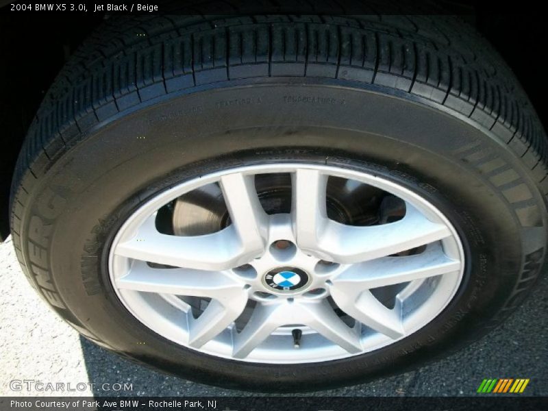 Jet Black / Beige 2004 BMW X5 3.0i