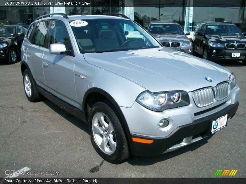 Silver Grey Metallic / Grey 2007 BMW X3 3.0si