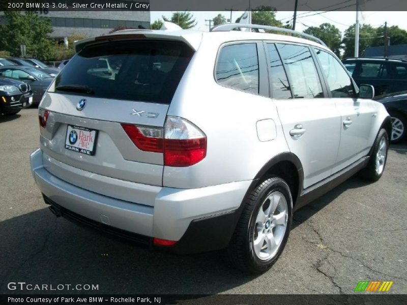 Silver Grey Metallic / Grey 2007 BMW X3 3.0si