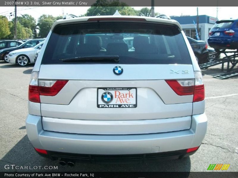 Silver Grey Metallic / Grey 2007 BMW X3 3.0si