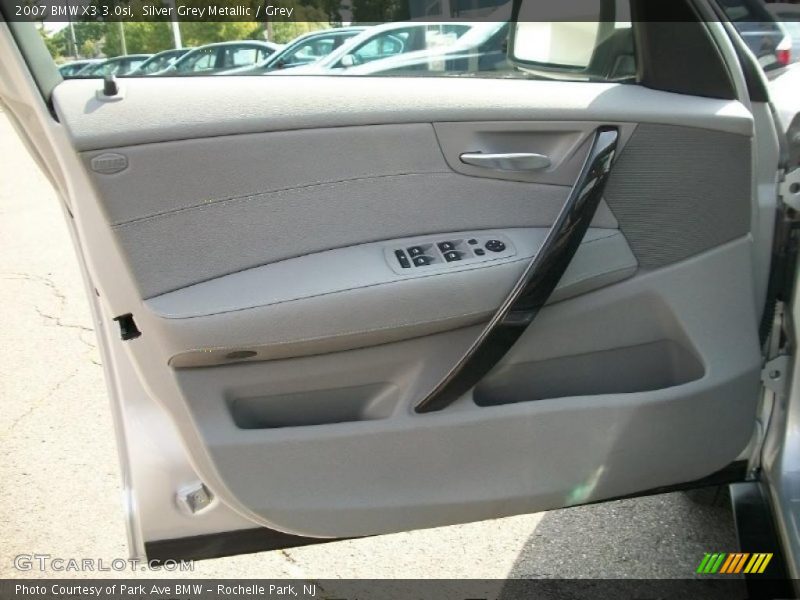 Silver Grey Metallic / Grey 2007 BMW X3 3.0si
