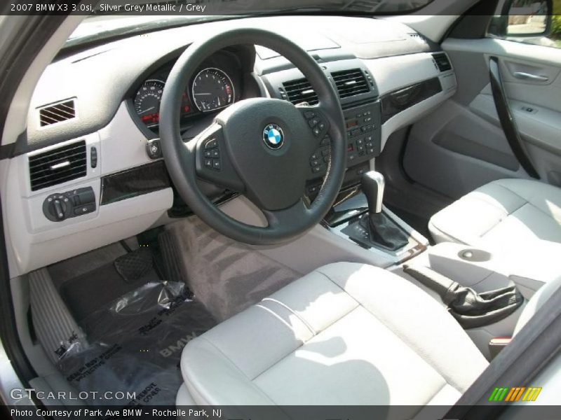 Silver Grey Metallic / Grey 2007 BMW X3 3.0si