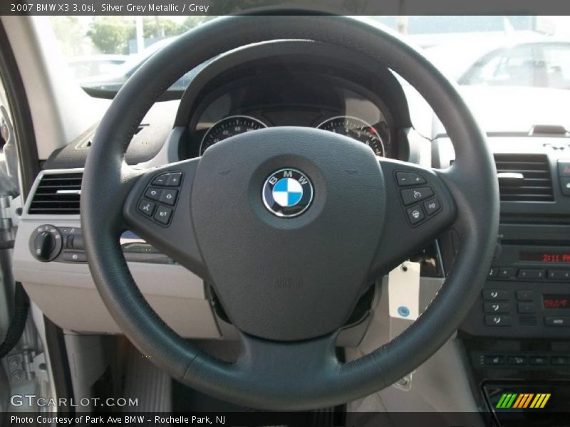 Silver Grey Metallic / Grey 2007 BMW X3 3.0si