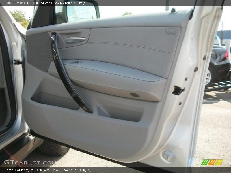 Silver Grey Metallic / Grey 2007 BMW X3 3.0si