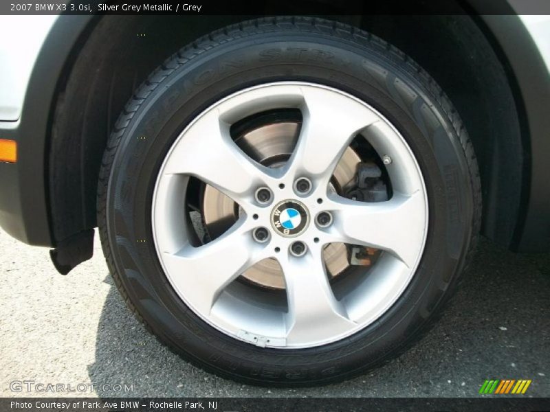 Silver Grey Metallic / Grey 2007 BMW X3 3.0si