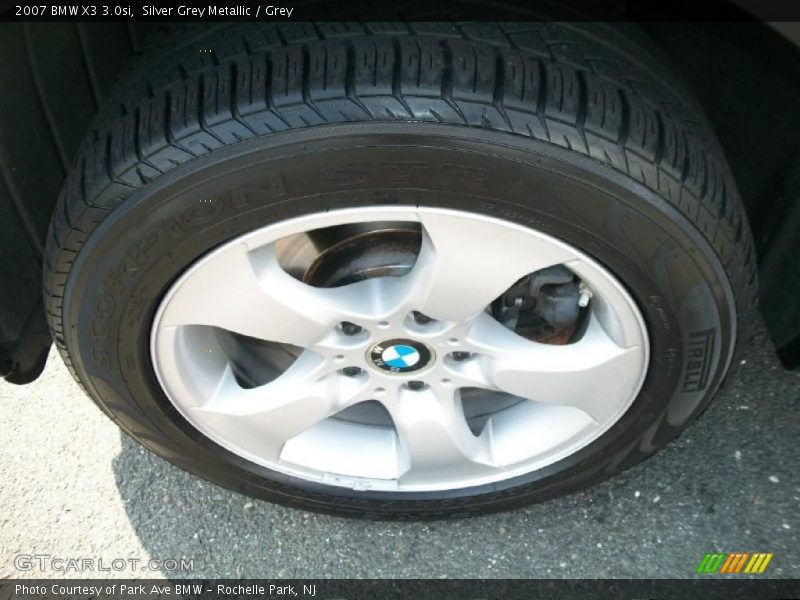 Silver Grey Metallic / Grey 2007 BMW X3 3.0si