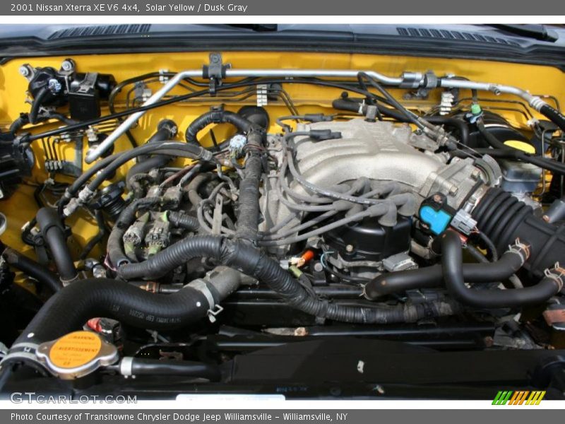 Solar Yellow / Dusk Gray 2001 Nissan Xterra XE V6 4x4