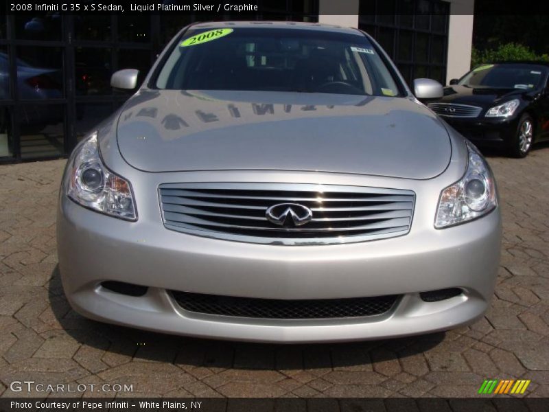 Liquid Platinum Silver / Graphite 2008 Infiniti G 35 x S Sedan