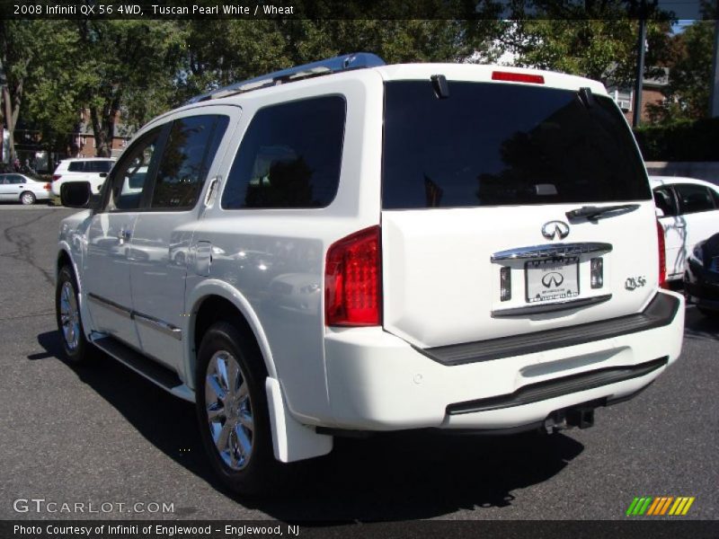 Tuscan Pearl White / Wheat 2008 Infiniti QX 56 4WD