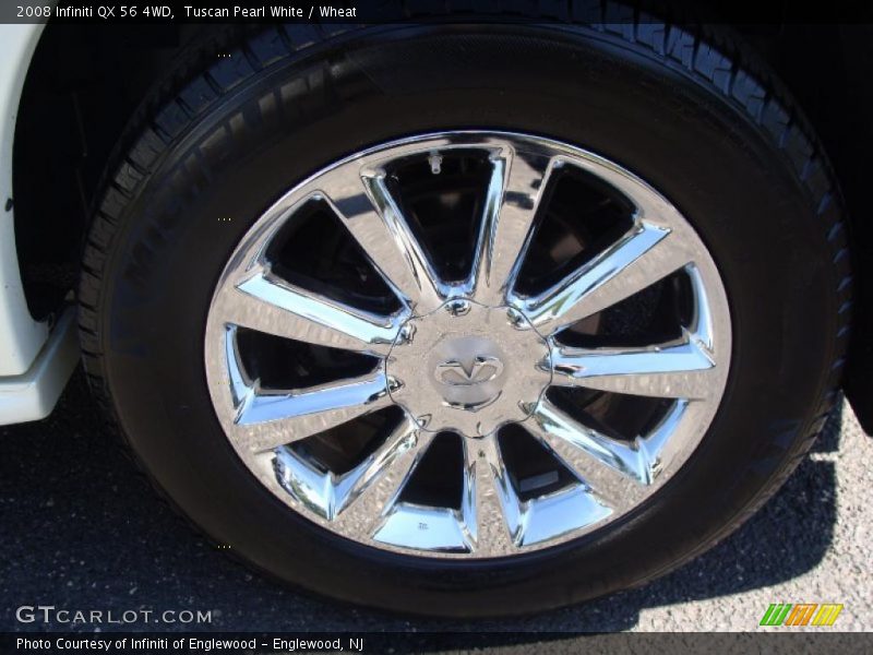 Tuscan Pearl White / Wheat 2008 Infiniti QX 56 4WD