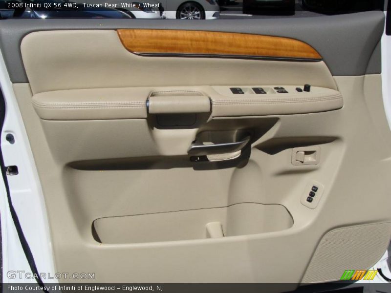 Tuscan Pearl White / Wheat 2008 Infiniti QX 56 4WD