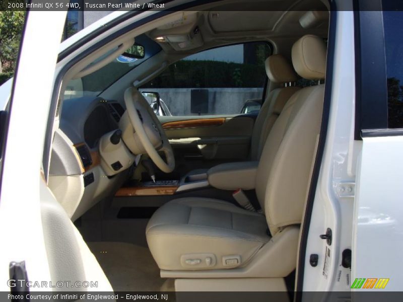 Tuscan Pearl White / Wheat 2008 Infiniti QX 56 4WD