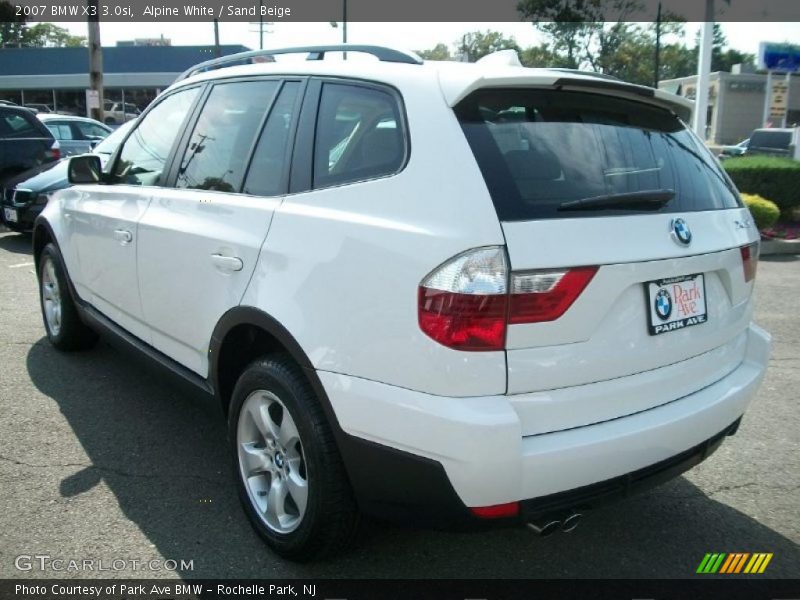 Alpine White / Sand Beige 2007 BMW X3 3.0si