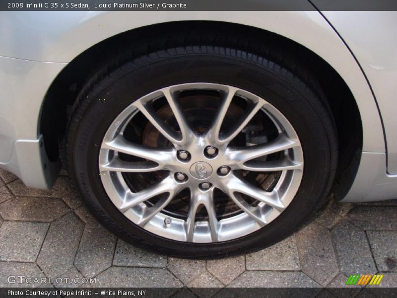 Liquid Platinum Silver / Graphite 2008 Infiniti G 35 x S Sedan