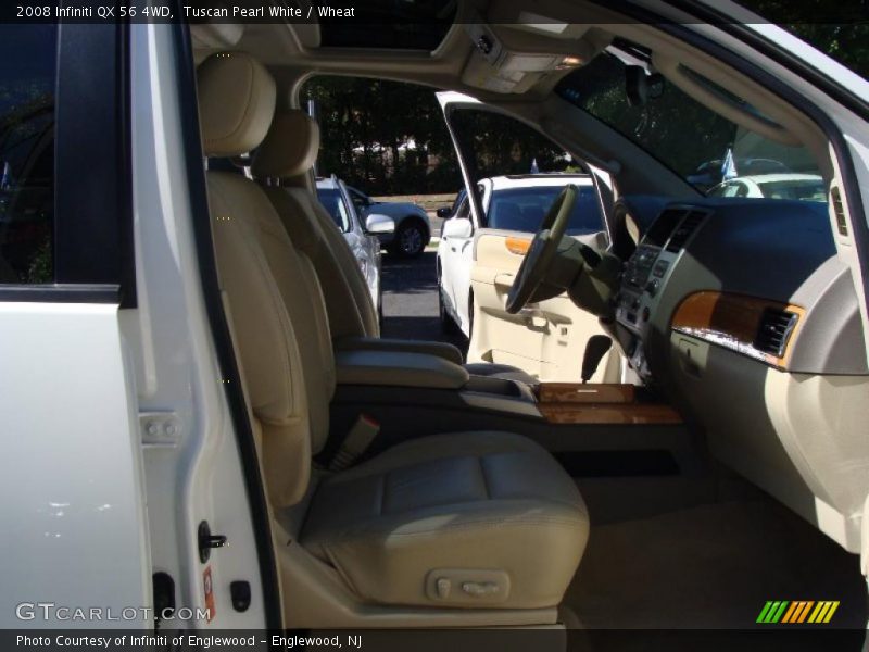 Tuscan Pearl White / Wheat 2008 Infiniti QX 56 4WD