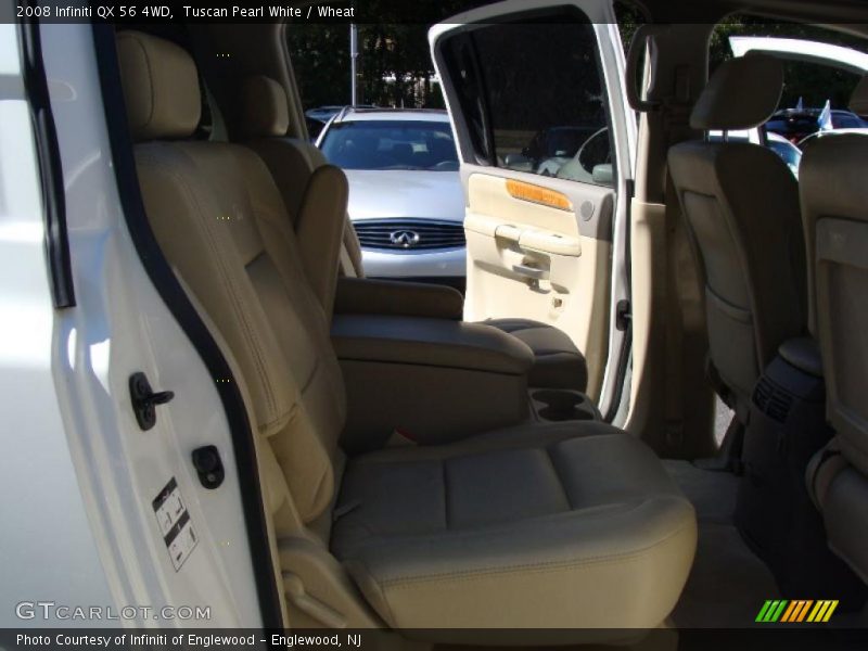 Tuscan Pearl White / Wheat 2008 Infiniti QX 56 4WD