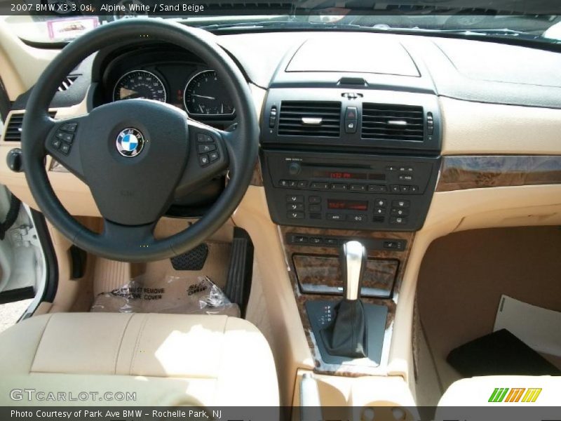 Alpine White / Sand Beige 2007 BMW X3 3.0si