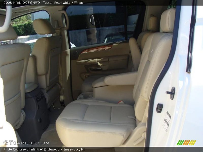 Tuscan Pearl White / Wheat 2008 Infiniti QX 56 4WD