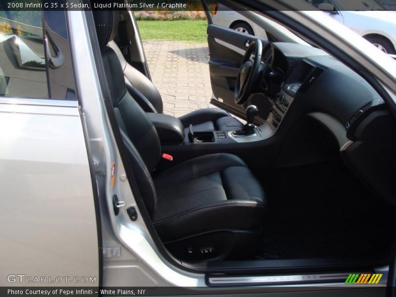 Liquid Platinum Silver / Graphite 2008 Infiniti G 35 x S Sedan
