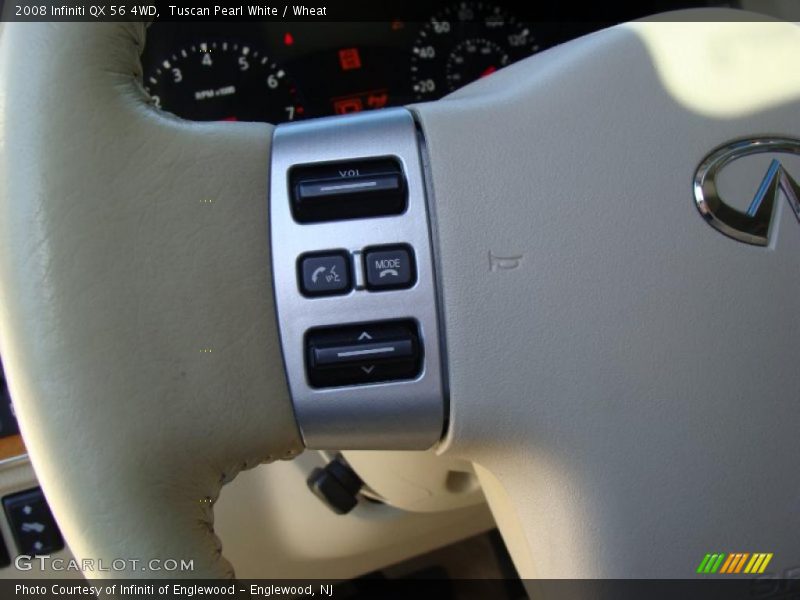 Tuscan Pearl White / Wheat 2008 Infiniti QX 56 4WD