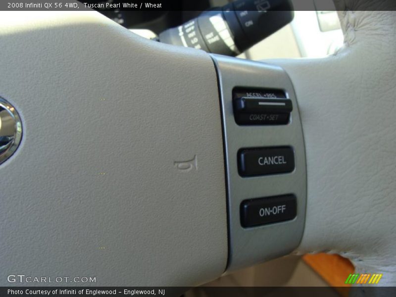 Tuscan Pearl White / Wheat 2008 Infiniti QX 56 4WD