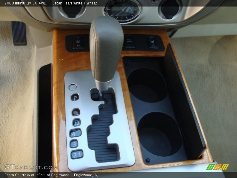 Tuscan Pearl White / Wheat 2008 Infiniti QX 56 4WD