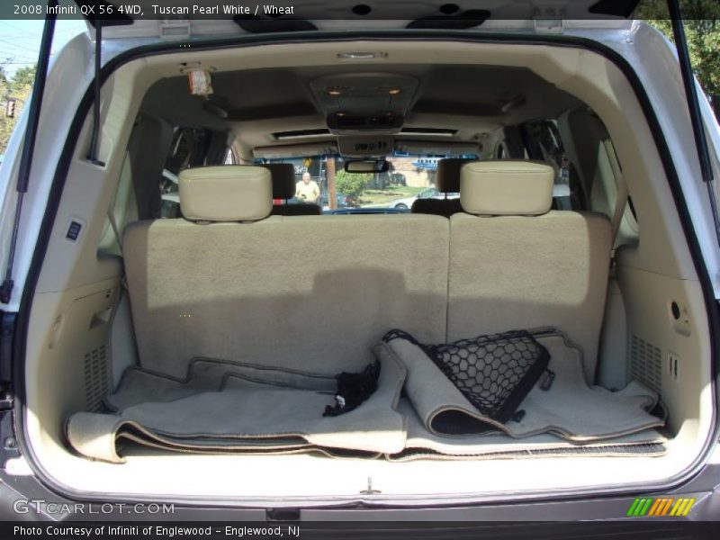 Tuscan Pearl White / Wheat 2008 Infiniti QX 56 4WD