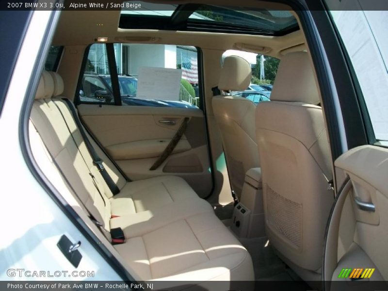 Alpine White / Sand Beige 2007 BMW X3 3.0si