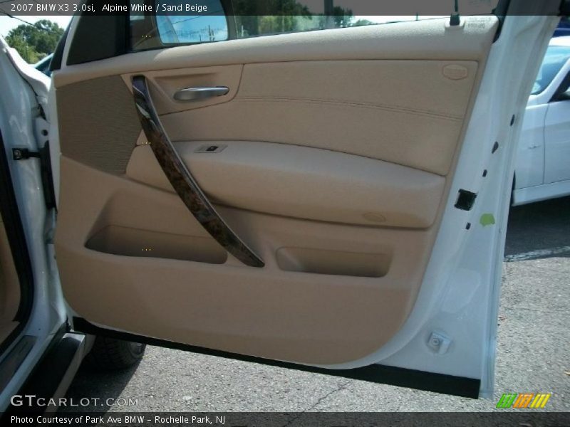 Alpine White / Sand Beige 2007 BMW X3 3.0si