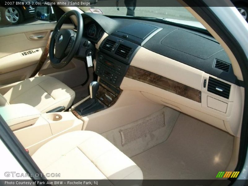 Alpine White / Sand Beige 2007 BMW X3 3.0si