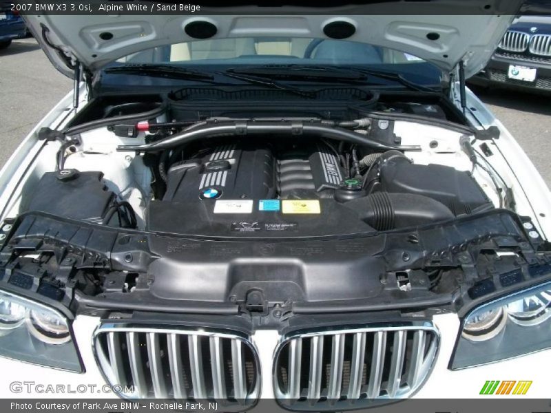 Alpine White / Sand Beige 2007 BMW X3 3.0si