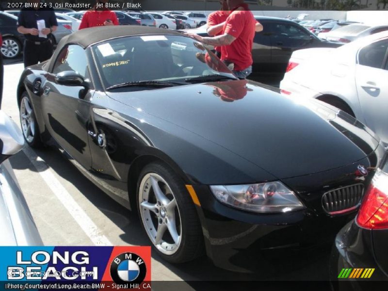 Jet Black / Black 2007 BMW Z4 3.0si Roadster