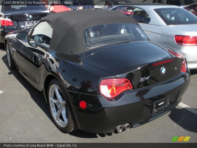 Jet Black / Black 2007 BMW Z4 3.0si Roadster