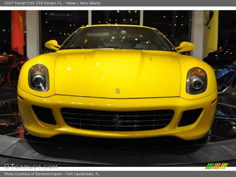 Yellow / Nero (Black) 2007 Ferrari 599 GTB Fiorano F1
