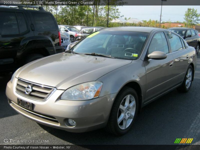 Mystic Emerald Green / Charcoal 2003 Nissan Altima 3.5 SE