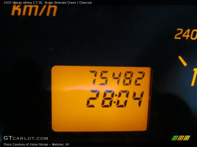 Mystic Emerald Green / Charcoal 2003 Nissan Altima 3.5 SE
