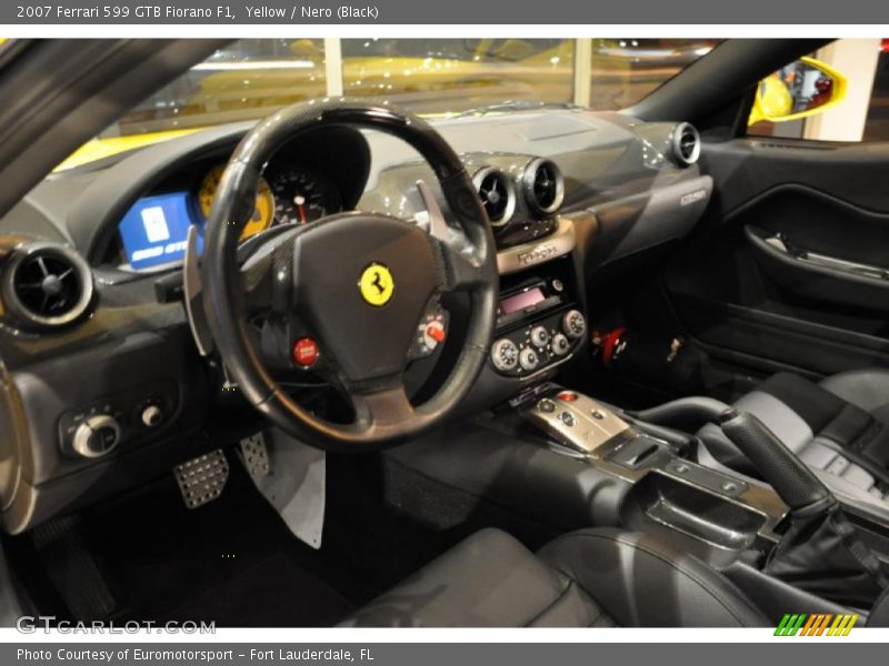 Yellow / Nero (Black) 2007 Ferrari 599 GTB Fiorano F1