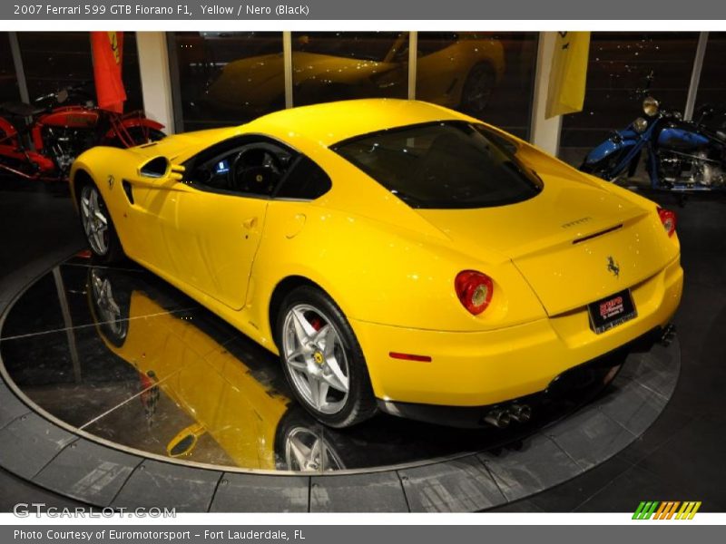 Yellow / Nero (Black) 2007 Ferrari 599 GTB Fiorano F1