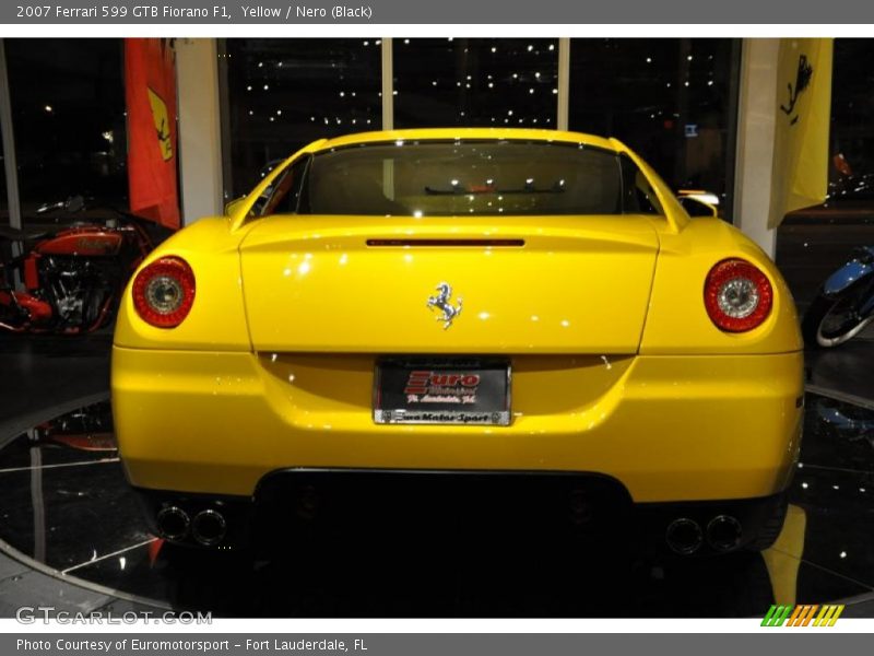 Yellow / Nero (Black) 2007 Ferrari 599 GTB Fiorano F1