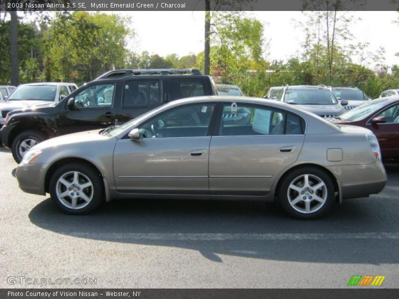 Mystic Emerald Green / Charcoal 2003 Nissan Altima 3.5 SE
