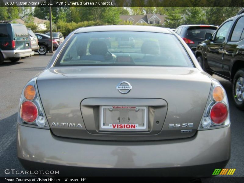 Mystic Emerald Green / Charcoal 2003 Nissan Altima 3.5 SE