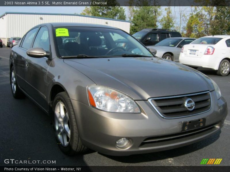Mystic Emerald Green / Charcoal 2003 Nissan Altima 3.5 SE