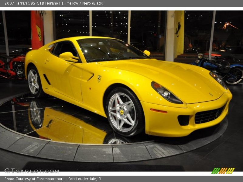 Yellow / Nero (Black) 2007 Ferrari 599 GTB Fiorano F1