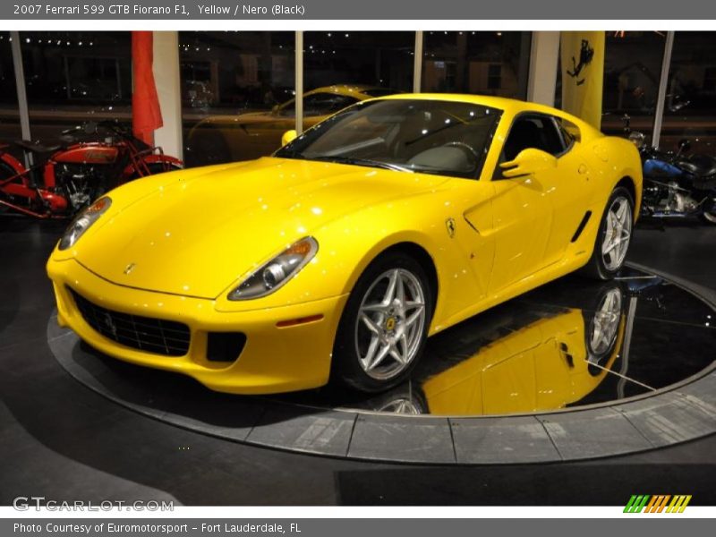 Yellow / Nero (Black) 2007 Ferrari 599 GTB Fiorano F1