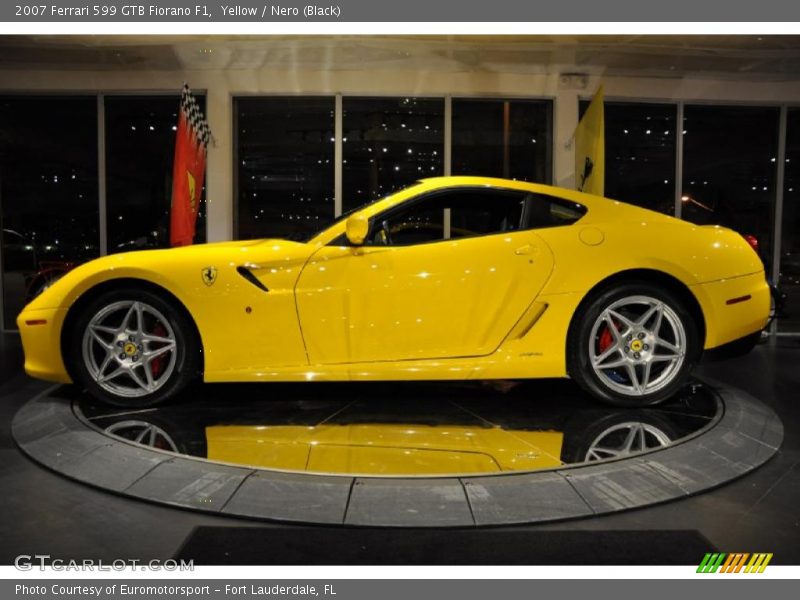 Yellow / Nero (Black) 2007 Ferrari 599 GTB Fiorano F1