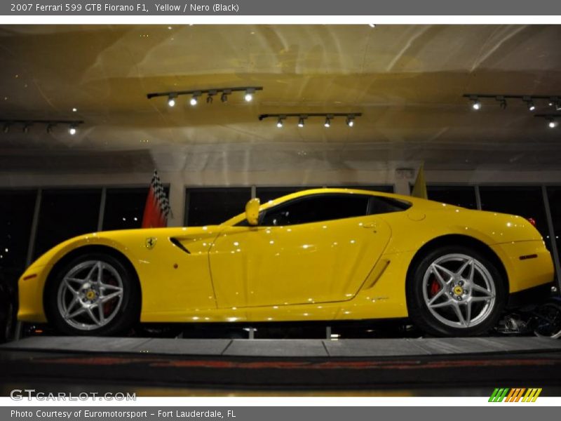 Yellow / Nero (Black) 2007 Ferrari 599 GTB Fiorano F1