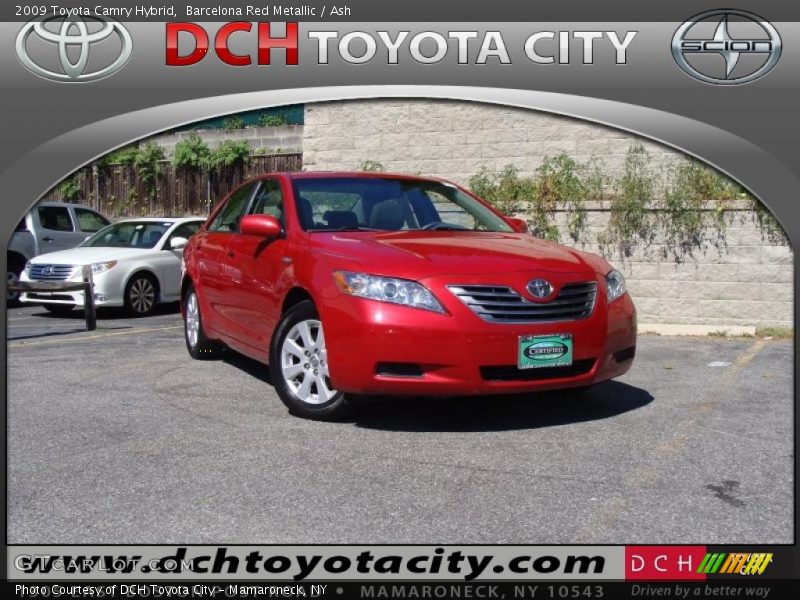 Barcelona Red Metallic / Ash 2009 Toyota Camry Hybrid