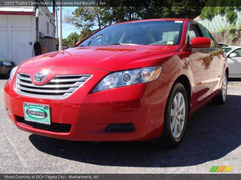 Barcelona Red Metallic / Ash 2009 Toyota Camry Hybrid