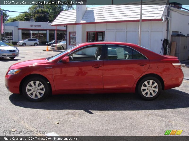Barcelona Red Metallic / Ash 2009 Toyota Camry Hybrid