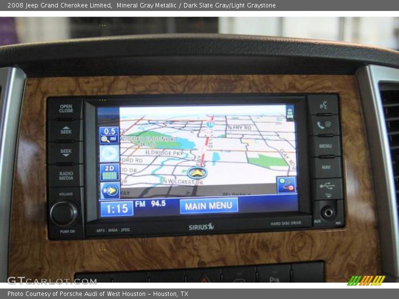 Mineral Gray Metallic / Dark Slate Gray/Light Graystone 2008 Jeep Grand Cherokee Limited